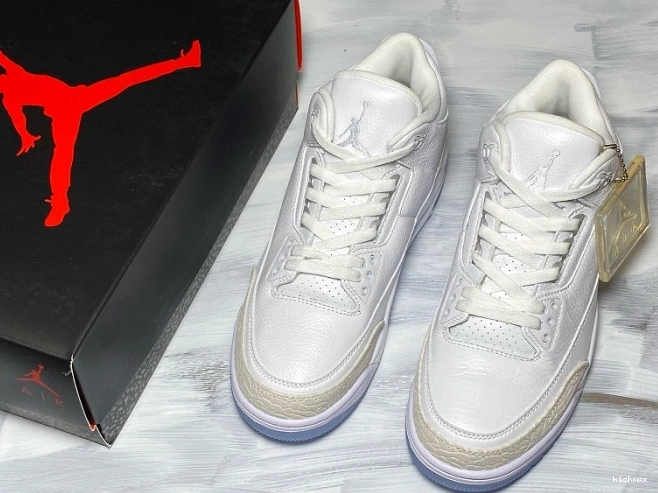 Cheap 136064-111 Triple Air 3 Retro Jordan White 0715